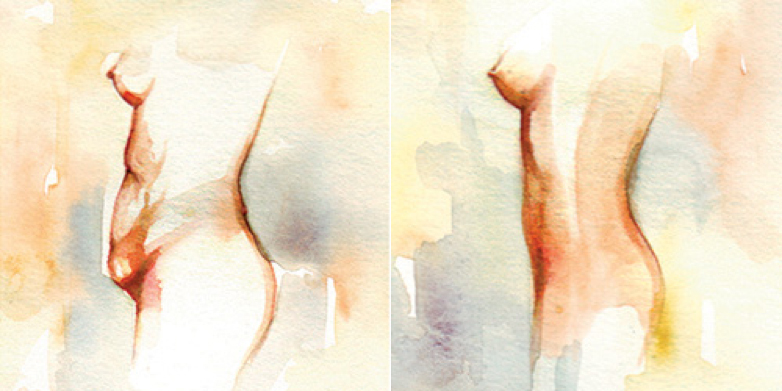 Tummy Tuck water color