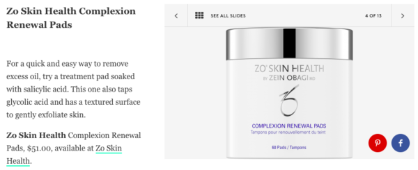 complexion renewal pads are a favorite on refinery29 shop now for zo skin health best complexion renewal pads